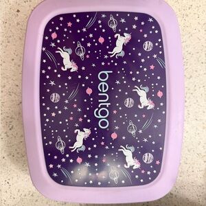Bentgo Kids Unicorn Lunch Box - Purple & Light Purple